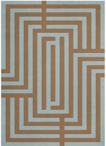 Ručne tkaný vlnený koberec Residue