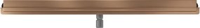 Mexen Flat Wall, sprchový žľab na stenu 2v1, 110 cm, medená matná, 1C30110