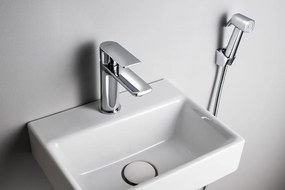 Aqualine Aqualine, Umývadlová stojánkova batéria s bidetovou sprškou, chróm, SK401