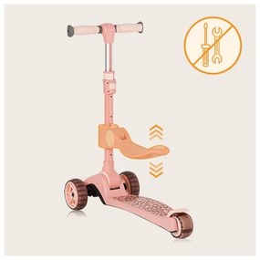 Lionelo - Detská kolobežka 2v1 FRANKY ružová