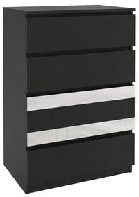 Komoda 48 Belini čierny  MH KOM1/1/B/B/W/0