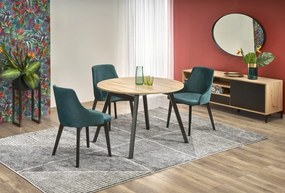 Jedálenský rozkladací stôl Ruden 102/142 cm dub artisan/čierny