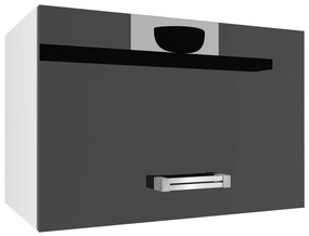 Kuchynská skrinka Belini nad digestor 60 cm čierny lesk  INF SGP60/2/WT/B/0/D