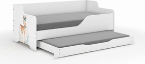 Wooden Toys Detská posteľ LILU 160x80 SARENKA s funkciou spania (1)
