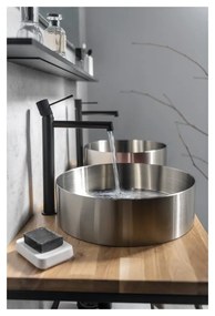 Matne čierna stojančeková umývadlová batéria Solaris – Sapho