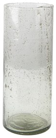 Sklenená transparentná fúkaná váza Sandy - Ø 10*25 cm