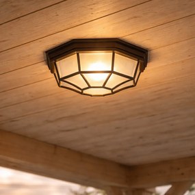 Rustikálne stropné svietidlo hrdzavo hnedé 26,5 IP44 - Bri