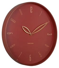 Karlsson 6012RD dizajnové nástenné hodiny červená, pr. 40 cm