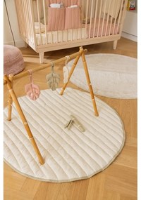 Zelená krémová detská hracia podložka Bamboo Leaf – Lorena Canals