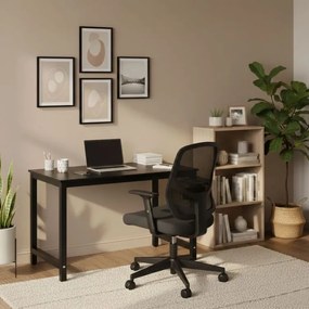 Počítačový stôl 120 x 60 cm – pracovný stôl do kancelárie a študentskej izby čierna