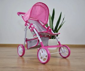 Kočík pre bábiky Natalie Prestige ružový