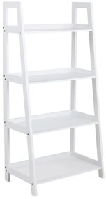 Biely štvorposchodový regál Actona Wally