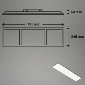 Briloner 7388-016 - LED RGBW Stmievateľné stropné svietidlo LED/24W/230V + DO