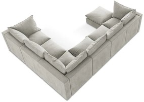 Svetlosivá rohová pohovka (pravý roh/do tvaru "U") Manao – Makamii