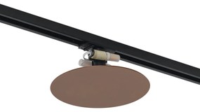 Moderné bronzové stropné svietidlo pre 1-fázový koľajnicový systém 2-svetlá - Iconic Pulley