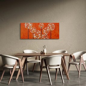 Obraz - Oranžový les (120x50 cm)