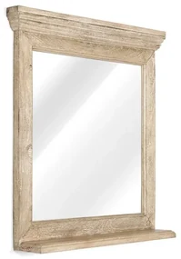 furniture-nabytek.cz - Masívne kúpeľňové zrkadlo z mangového dreva, lakované, prírodné – 73×13×78 cm