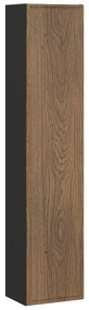Koupelnová sestava s deskou, skříňkami a zápustným umyvadlem Talia Casella 60 cm černý mat/dub casella