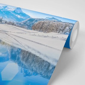 Samolepiaca fototapeta zasnežená krajina v Alpách - 375x250
