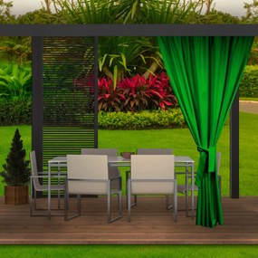 Unikátne výrazne zelené závesy do záhradných terás a altánkov 155 x 220 cm