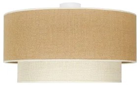 Duolla - Stropné svietidlo YUTE BOHO 3xE27/15W/230V pr. 60 cm hnedá/krémová