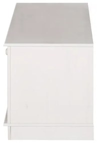 Biely TV stolík z borovicového dreva 137x47 cm Anita – Støraa