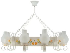 Brilagi - Luster na reťazi QUEEN 8xE14/40W/230V buk/krémová