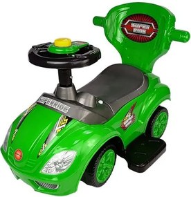 LEAN CARS Mega Car 3v1 Push Ride Green
