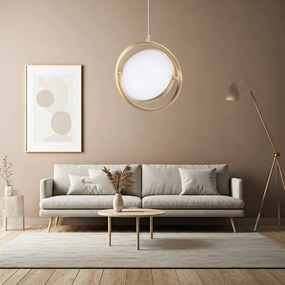 Toolight Toolight, závesné LED svietidlo 26cm, 4000K, APP1791-CP, zlatá matná, OSW-06068