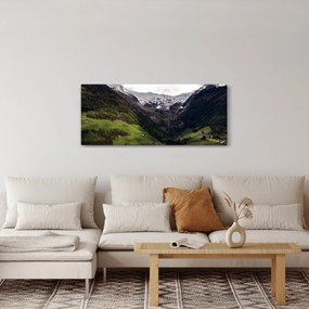 Obraz - Údolie pod horami (120x50 cm)