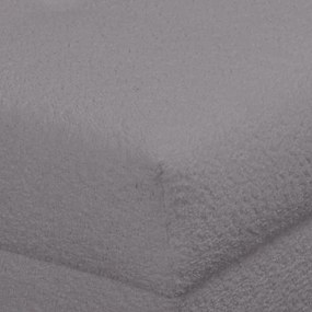 Tmavosivý taburet z textílie buklé Ariella – Ropez