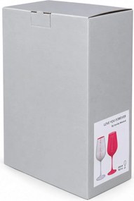 Crystalex poháre Love Red and White 550 ml 2 ks
