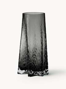 Ručne fúkaná sklenená váza so štruktúrovaným povrchom Gry, V 30 cm