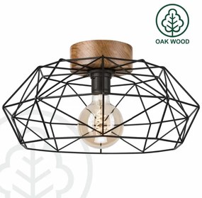 Brilagi - Stropné svietidlo WOODY BASKET 1xE27/60W/230V dub orech