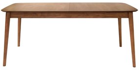 Rozkladací jedálenský stôl s prídavnou doskou v dekore orecha 90x180 cm Montreux – Actona