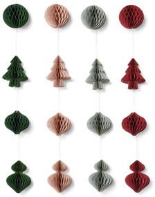 Ozdoby na vianočný stromček, 16-dielna súprava