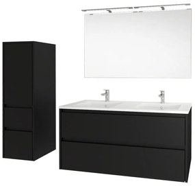 Mereo Mereo, Opto, kúpeľňová skrinka s keramickým umývadlom 61 cm, biela, dub, biela/dub, čierna, MER-CN910