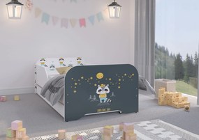 Wooden Toys Detská posteľ MIKI 140x70 BORSUK