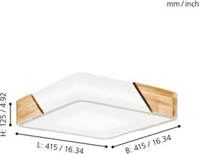 Eglo 99459 - Stropné svietidlo GRIMALDINO 2xE27/28W/230V
