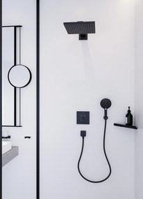 Hansgrohe AddStoris, košík do rohu, matná čierna, HAN-41741670