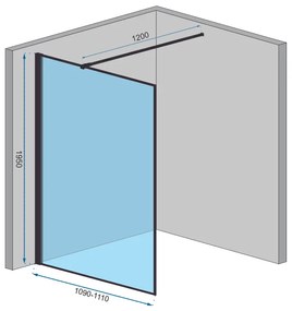 Sprchová zástena MAXMAX Rea BLER 110
