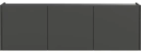 Antracitový TV stolík 138x45 cm Piana – Germania