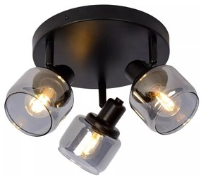 Lucide 77979/13/30 - Bodové svietidlo BJORN 3xE14/40W/230V čierna