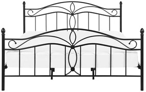 Manželská posteľ 180 cm ANTALIA (s roštom) (čierna). Vlastná spoľahlivá doprava až k Vám domov. 1007097