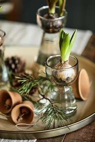 IB Laursen Závesná hlinená ozdoba CHRISTMAS BELL hnedá