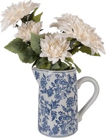 Porcelánový džbán s modrými kvetmi - 21*13*21 cm