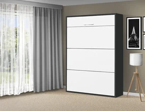 Nabytekmorava Sklápacia posteľ VS 1054 P - 200x120 cm A nosnosť postele: zvýšená nosnosť o 20 kg, farba lamina: biela 113