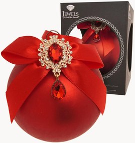 Ručne maľovaná vianočná ozdoba Rhinestones + Bow