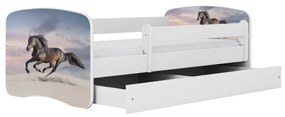 Dětská postel Babydreams běžící kůň bílá