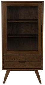 Vitrína A-LINE 145 cm kouřový dub